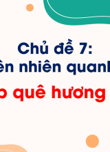 Chủ đề 7Nét đẹp quê hương (Tiết 2)
